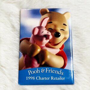 🔮 5/$25 Vintage Disney Winnie The Pooh And Friends‎ 1998 Charter Retailer Pin